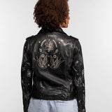 Nora - Blouson cuir femme