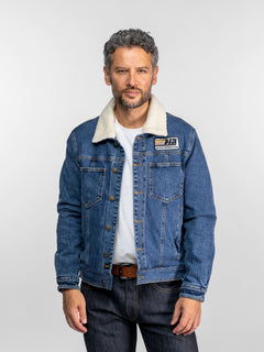 Durham - Veste en jean sherpa