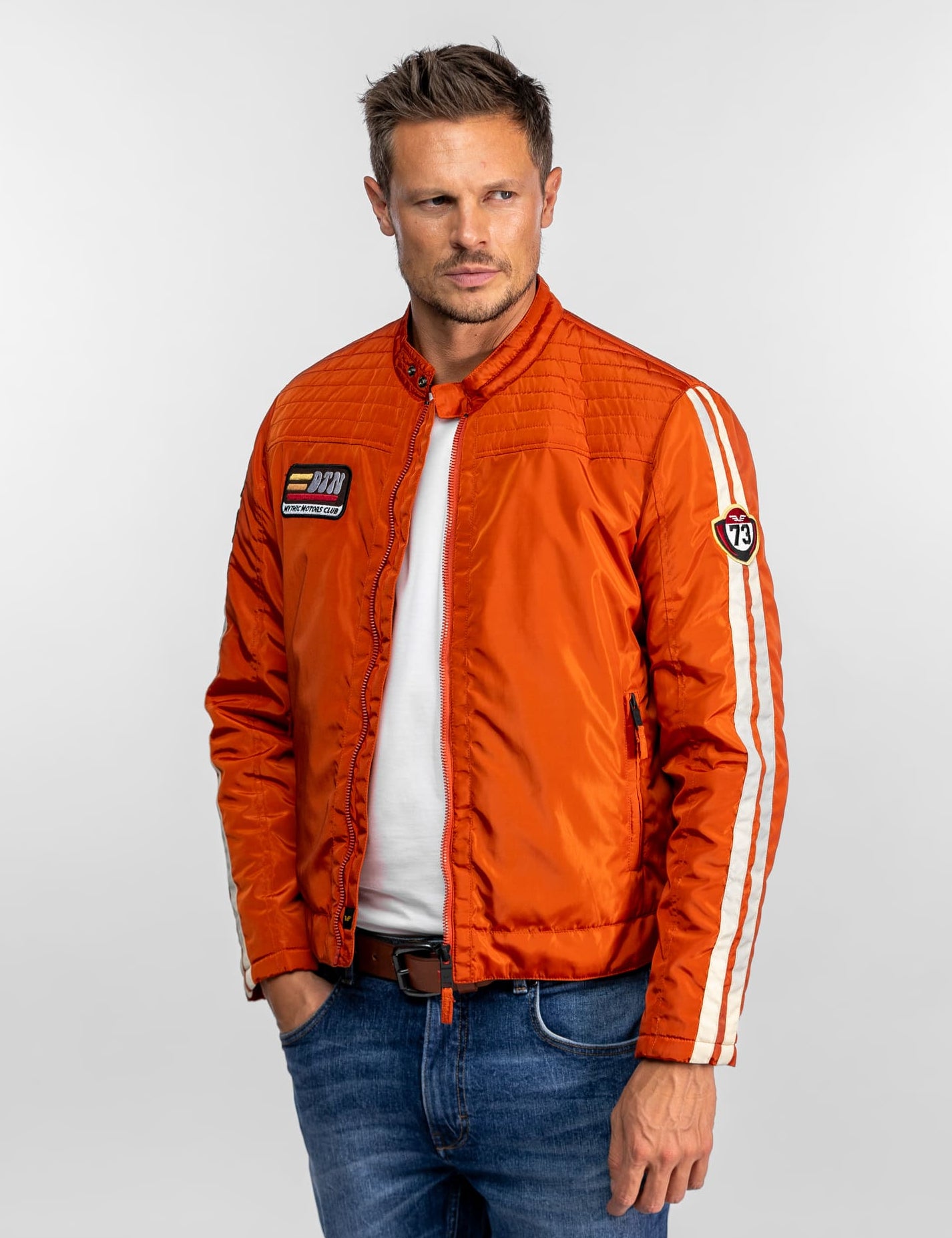 Lansine - Veste moto homme en nylon