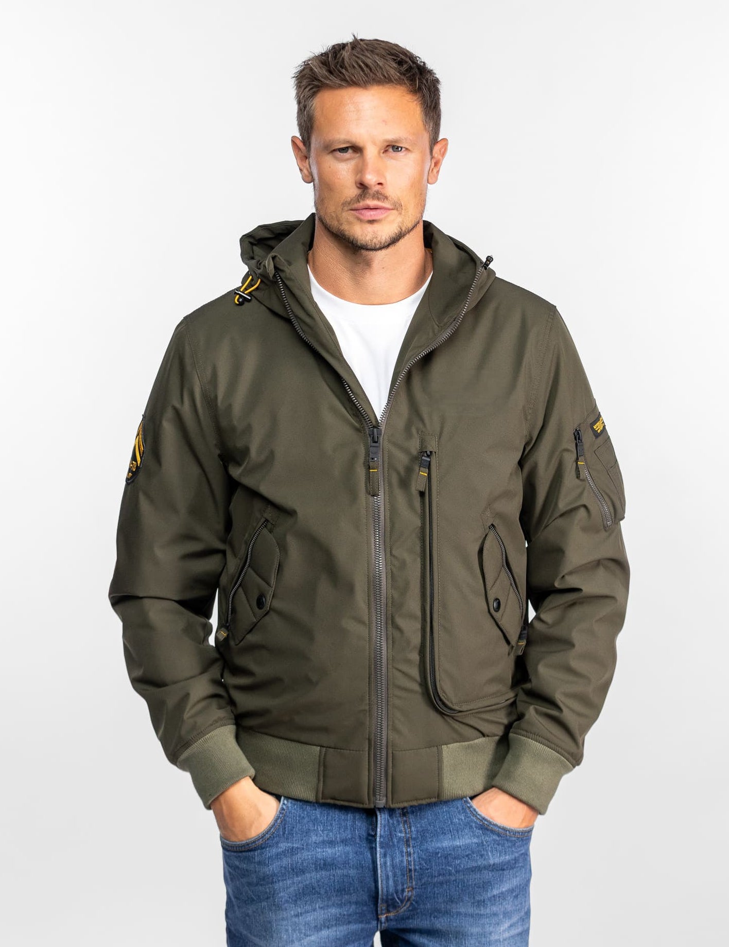 Bromley - Blouson à capuche militaire