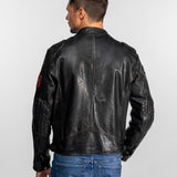 Nedoc - Blouson cuir moto vintage