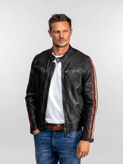 Coden - Blouson cuir moto vintage