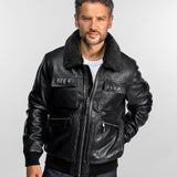 Boaz - Blouson cuir aviateur