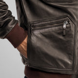 Boaz - Blouson cuir aviateur