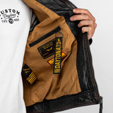 Chatom - Blouson cuir aviateur vintage
