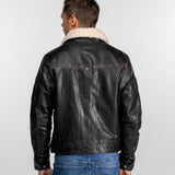 Chatom - Blouson cuir aviateur vintage
