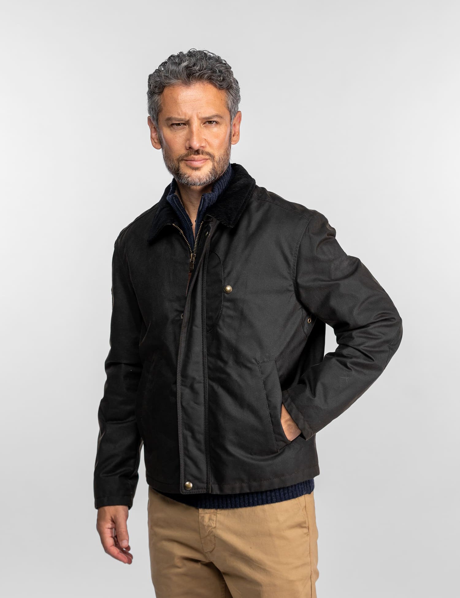 Gallop - Blouson en coton enduit homme