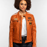 Wartburgin - Blouson moto vintage femme