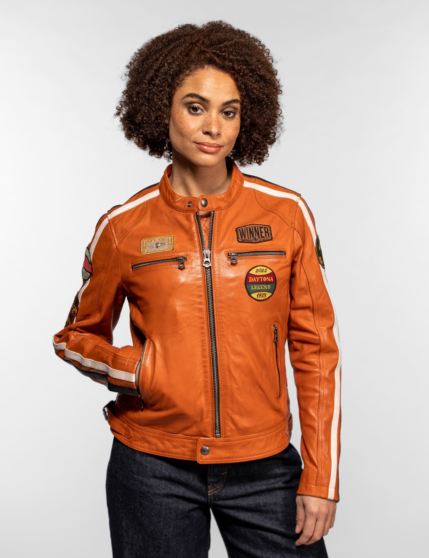 Wartburgin - Blouson moto vintage femme