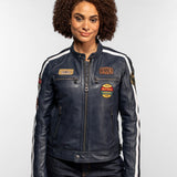 Wartburgin - Blouson moto vintage femme