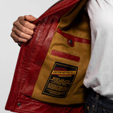 Wartburgin - Blouson moto vintage femme