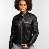 Walkorane - Women's Vintage Motorcycle Jacket