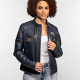 Walkorane - Women's Vintage Motorcycle Jacket