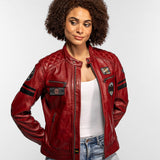 Walkorane - Women's Vintage Motorcycle Jacket