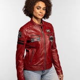 Walkorane - Women's Vintage Motorcycle Jacket