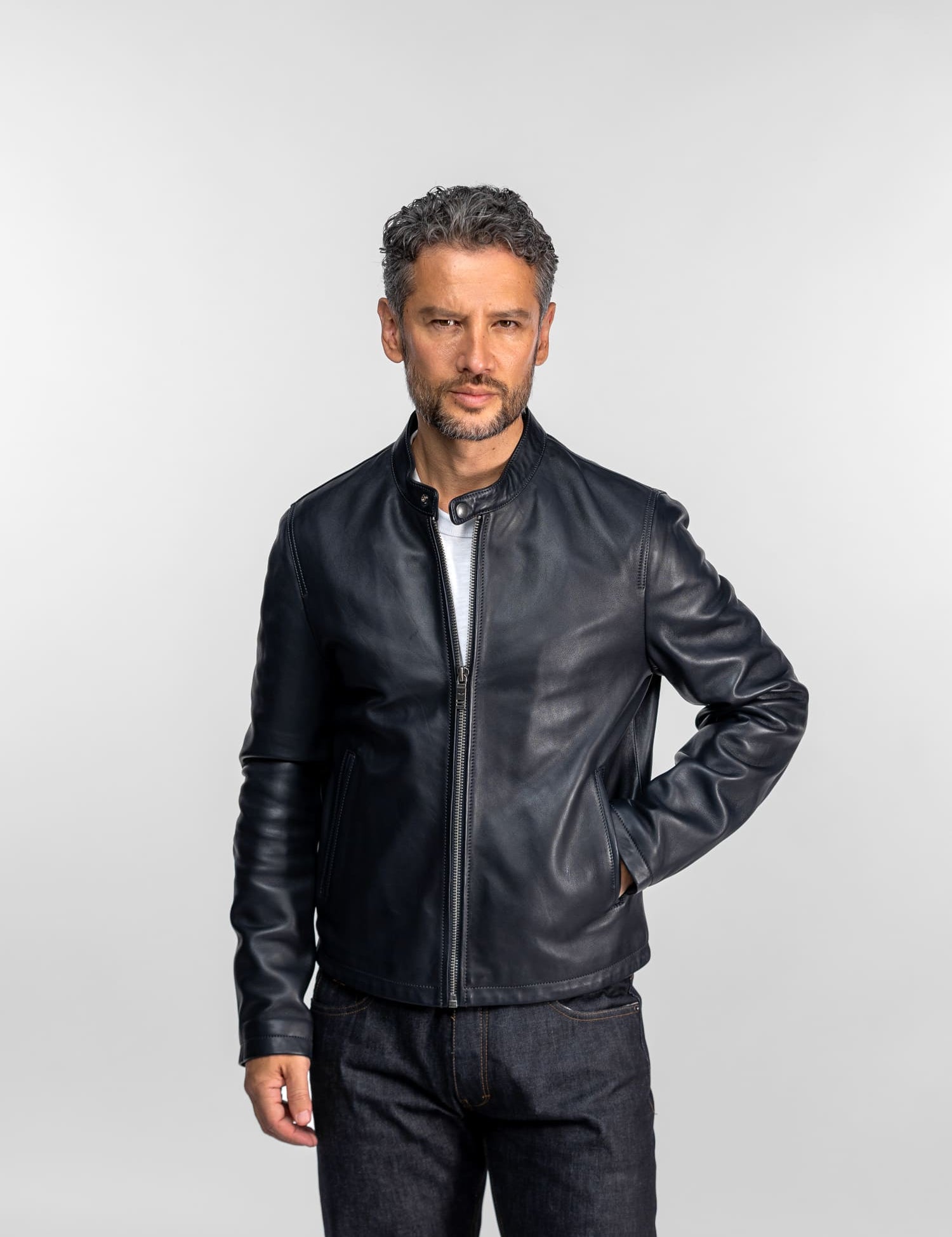 Hodos - Blouson cuir homme