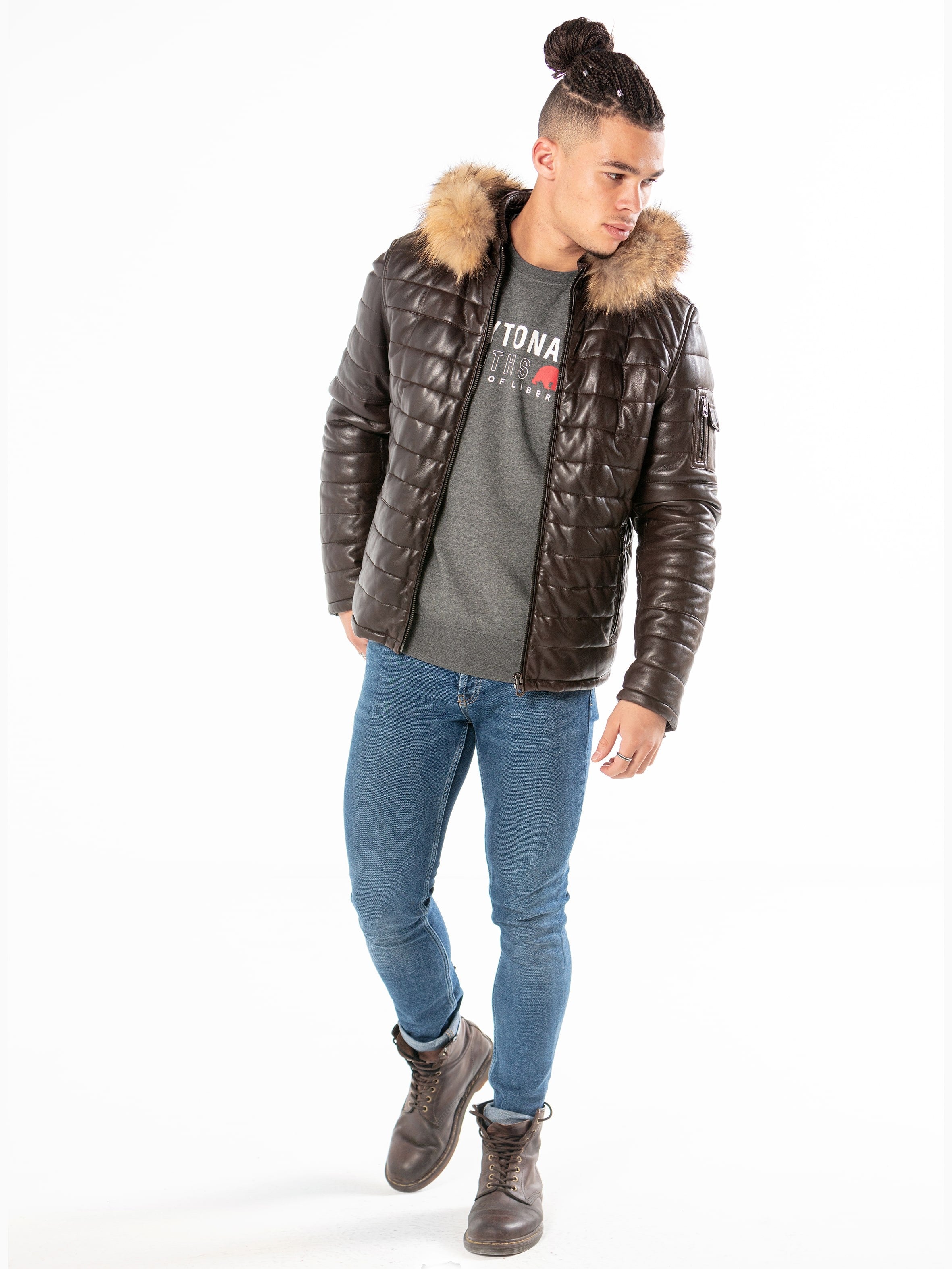 Daryl - Blouson cuir homme - Homme