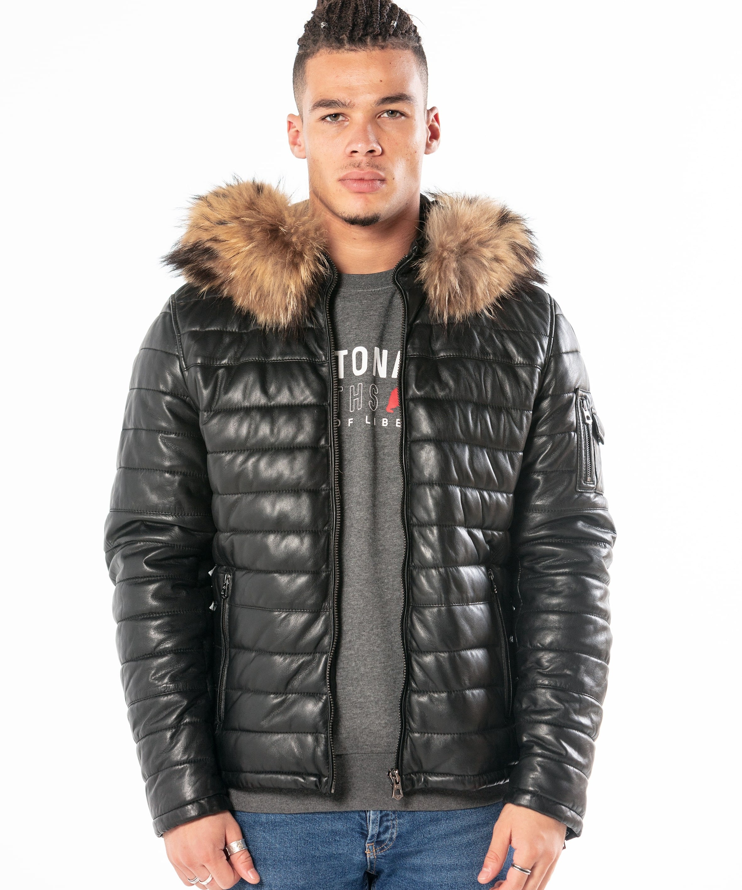 Daryl - Blouson cuir homme - Homme