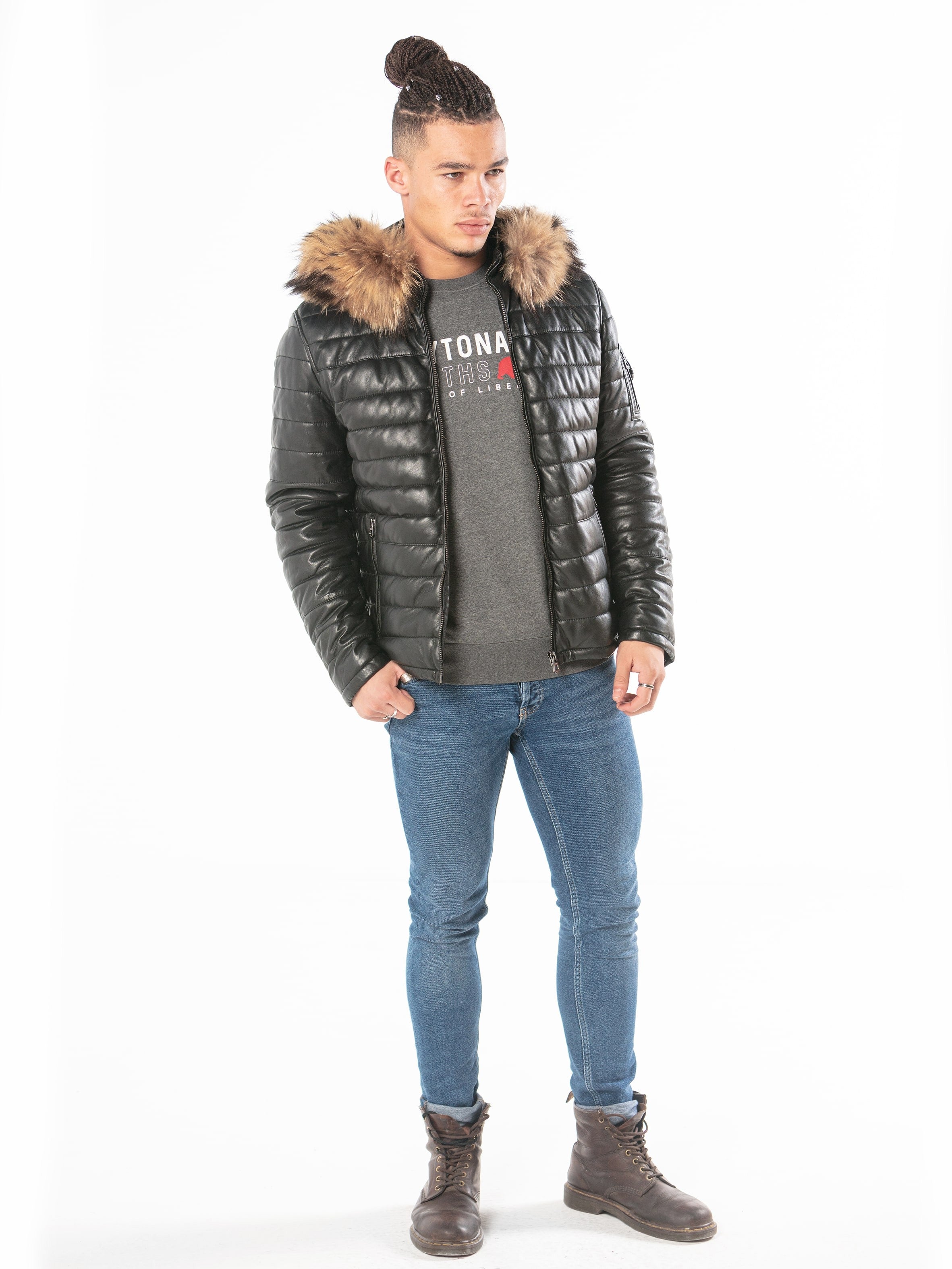 Daryl - Blouson cuir homme - Homme