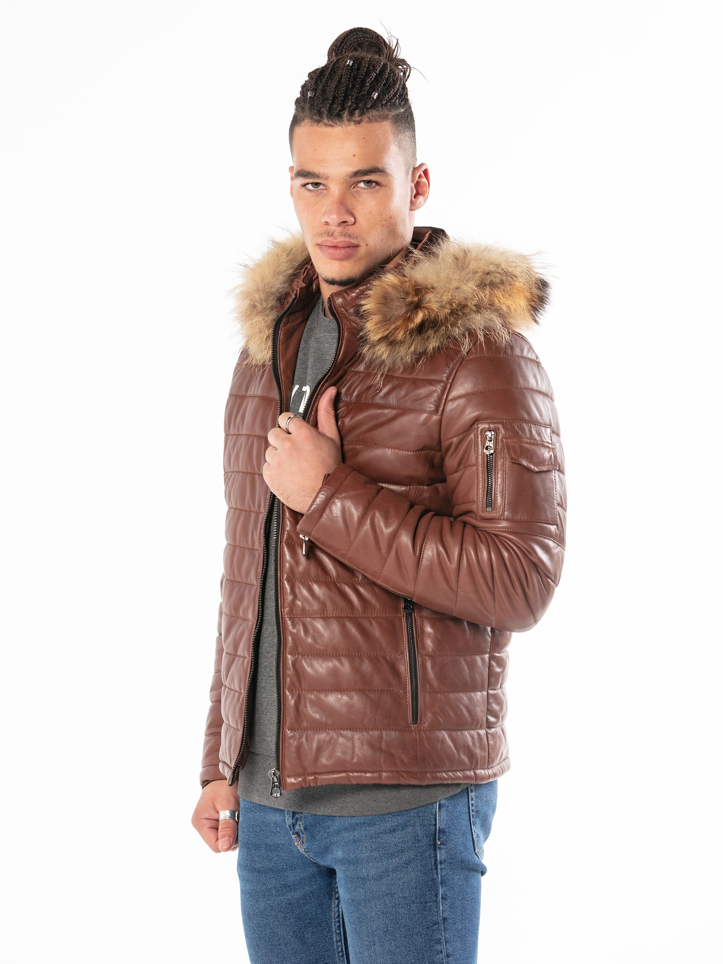 Daryl - Blouson cuir homme - Homme