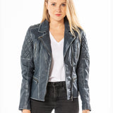 Jerrie victoria - Blouson cuir femme - Femme