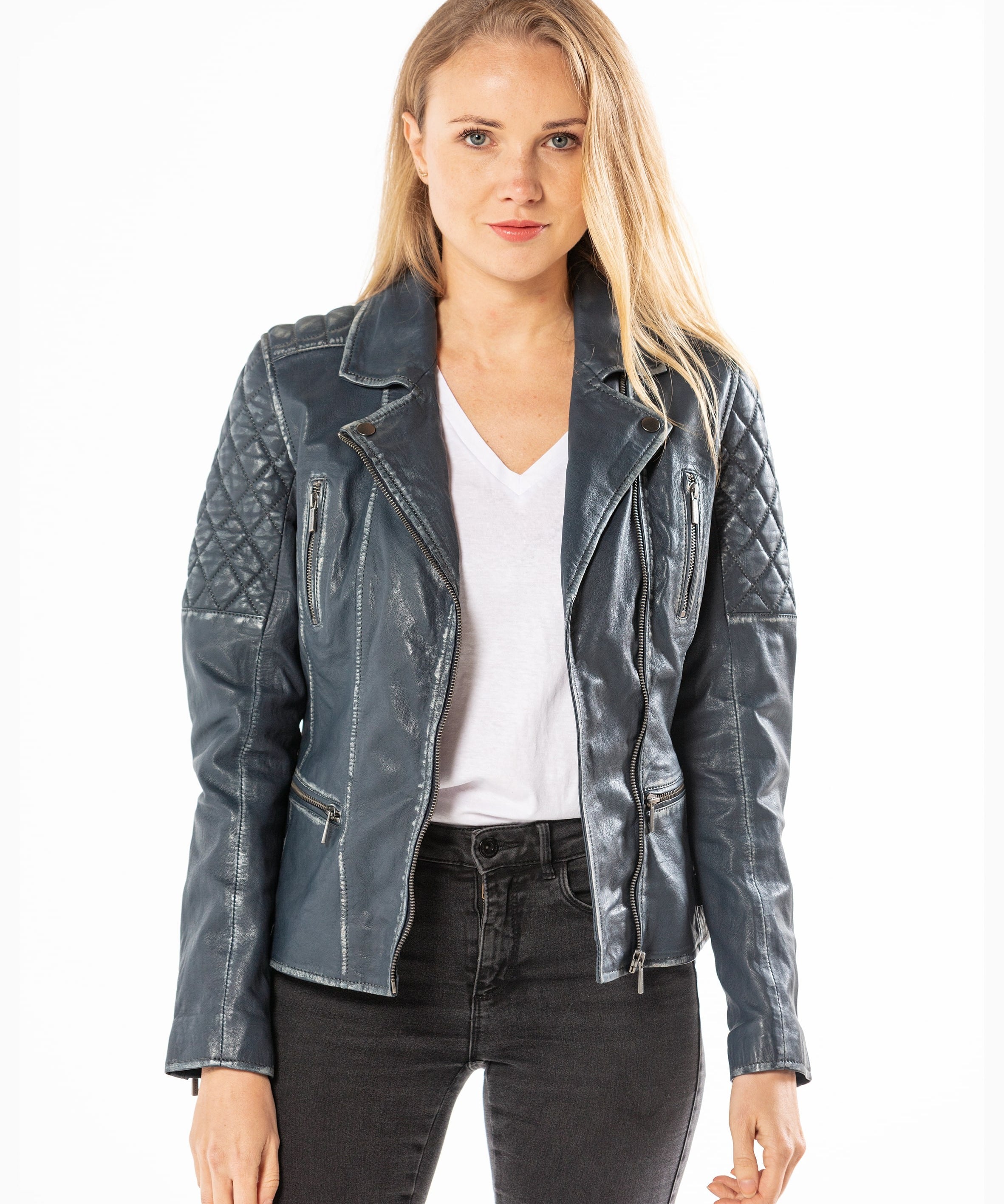 Jerrie victoria - Blouson cuir femme - Femme