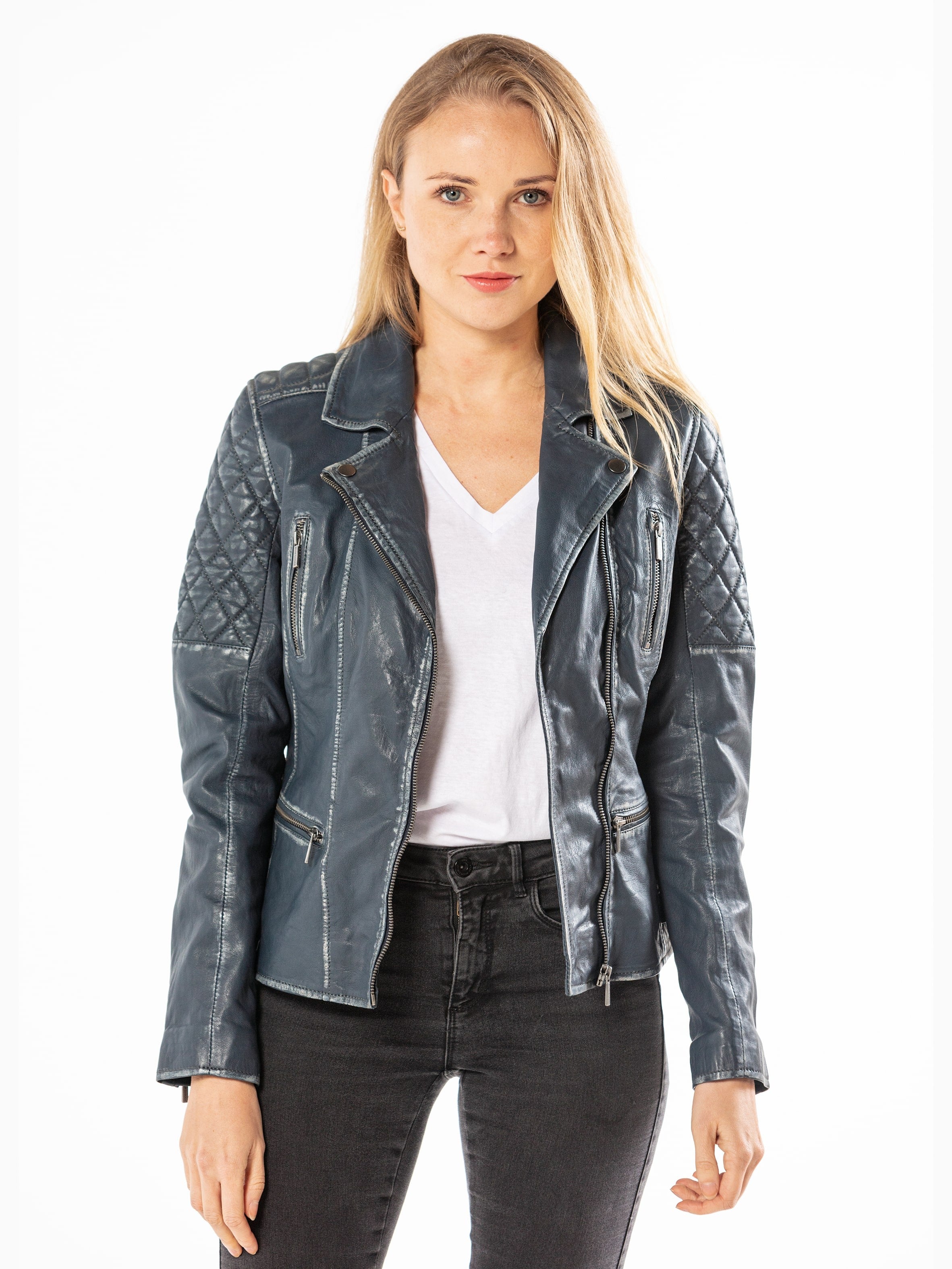 Jerrie victoria - Blouson cuir femme - Femme