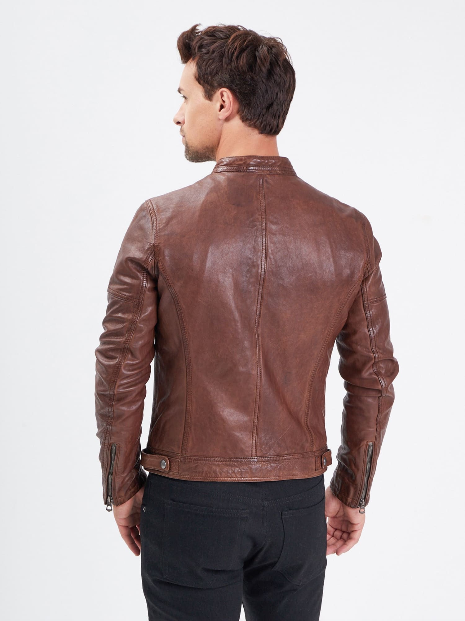 Collins - Blouson cuir homme - Homme