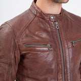 Collins - Blouson cuir homme - Homme