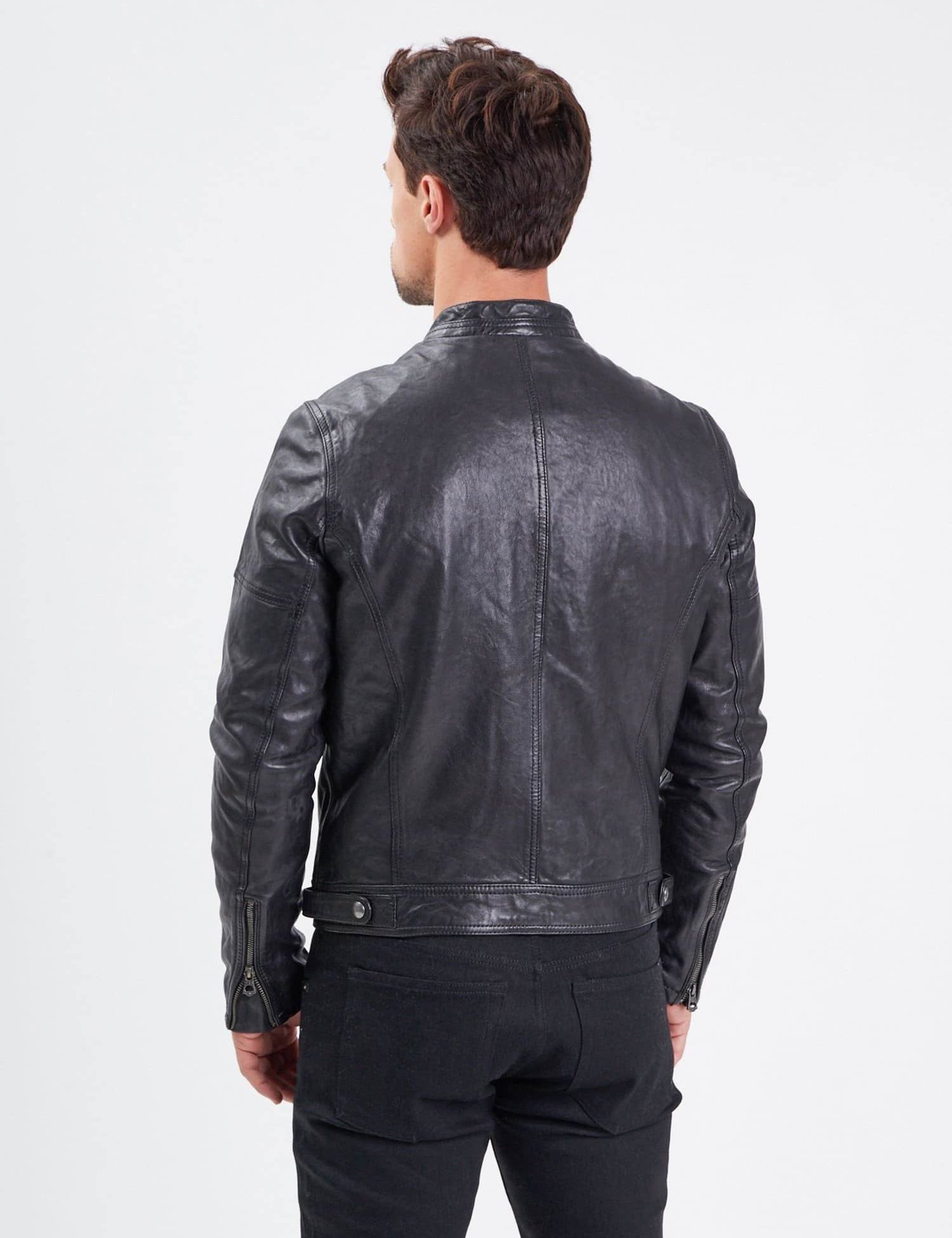 Collins - Blouson cuir homme - Homme