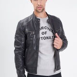 Collins - Blouson cuir homme - Homme