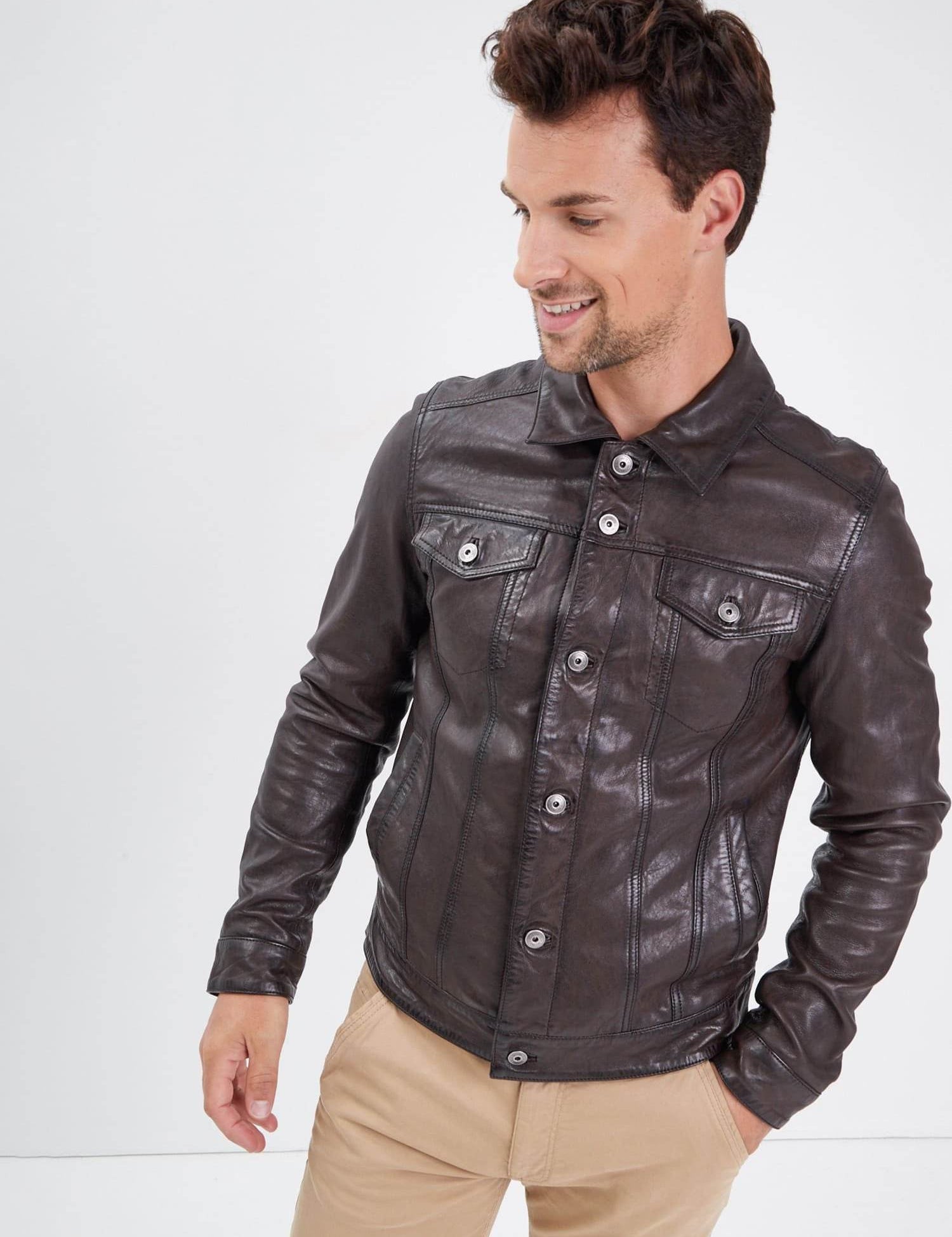 Baker - Blouson cuir homme - Accueil