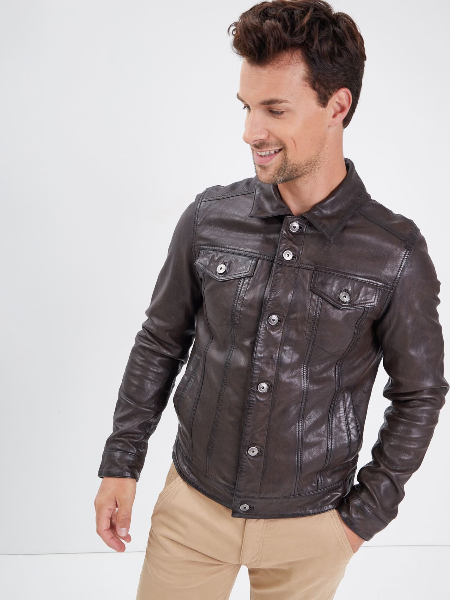 Baker - Blouson cuir homme - Accueil