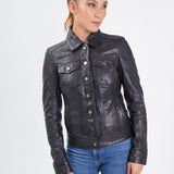 Janila - Blouson cuir femme - Accueil