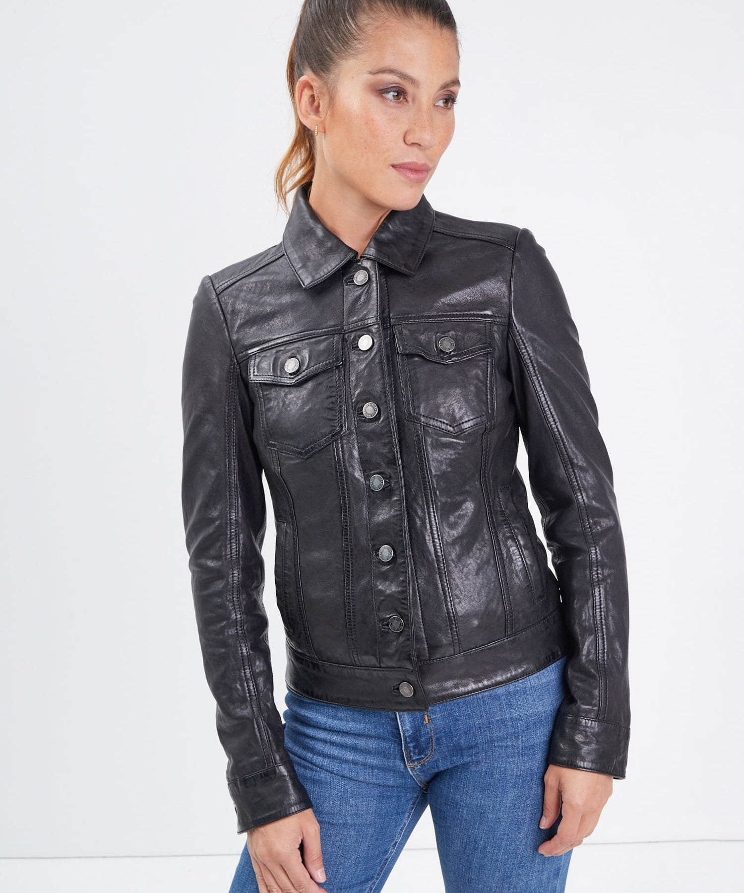 Janila - Blouson cuir femme - Accueil