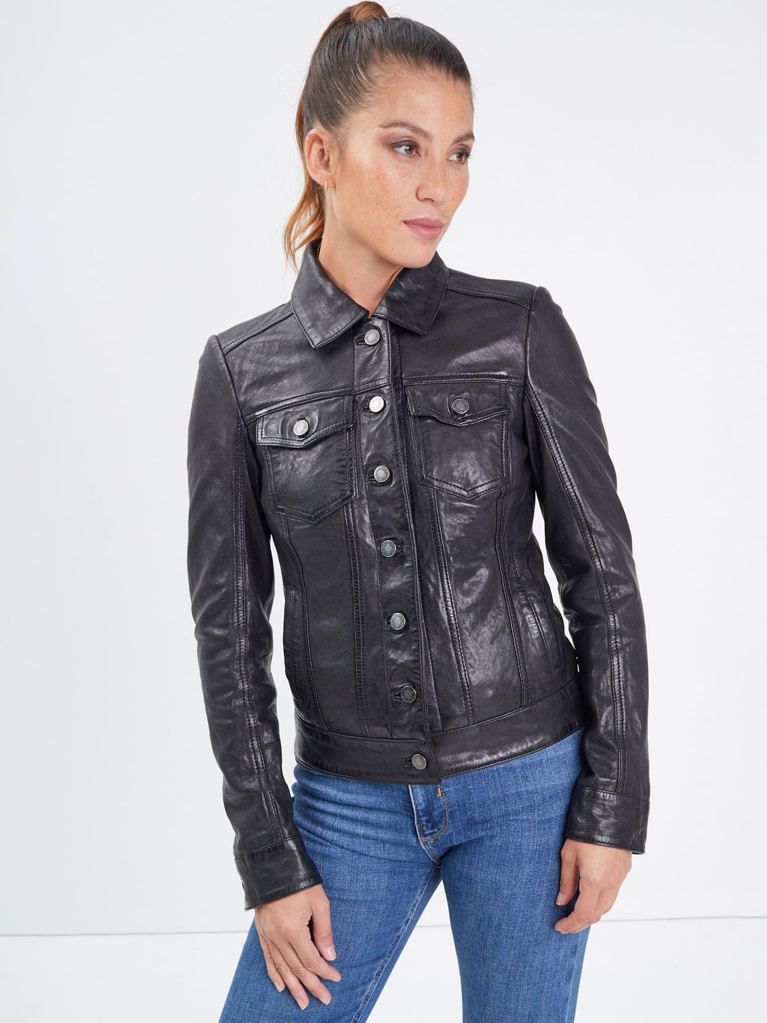 Janila - Blouson cuir femme - Accueil