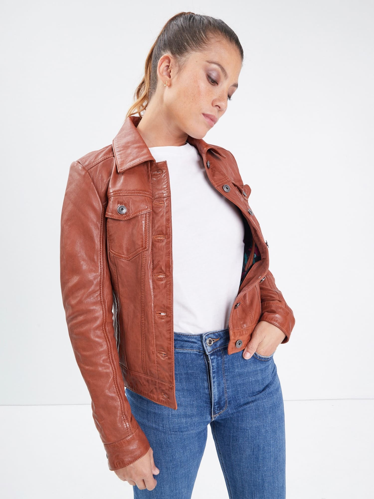 Janila - Blouson cuir femme - Accueil