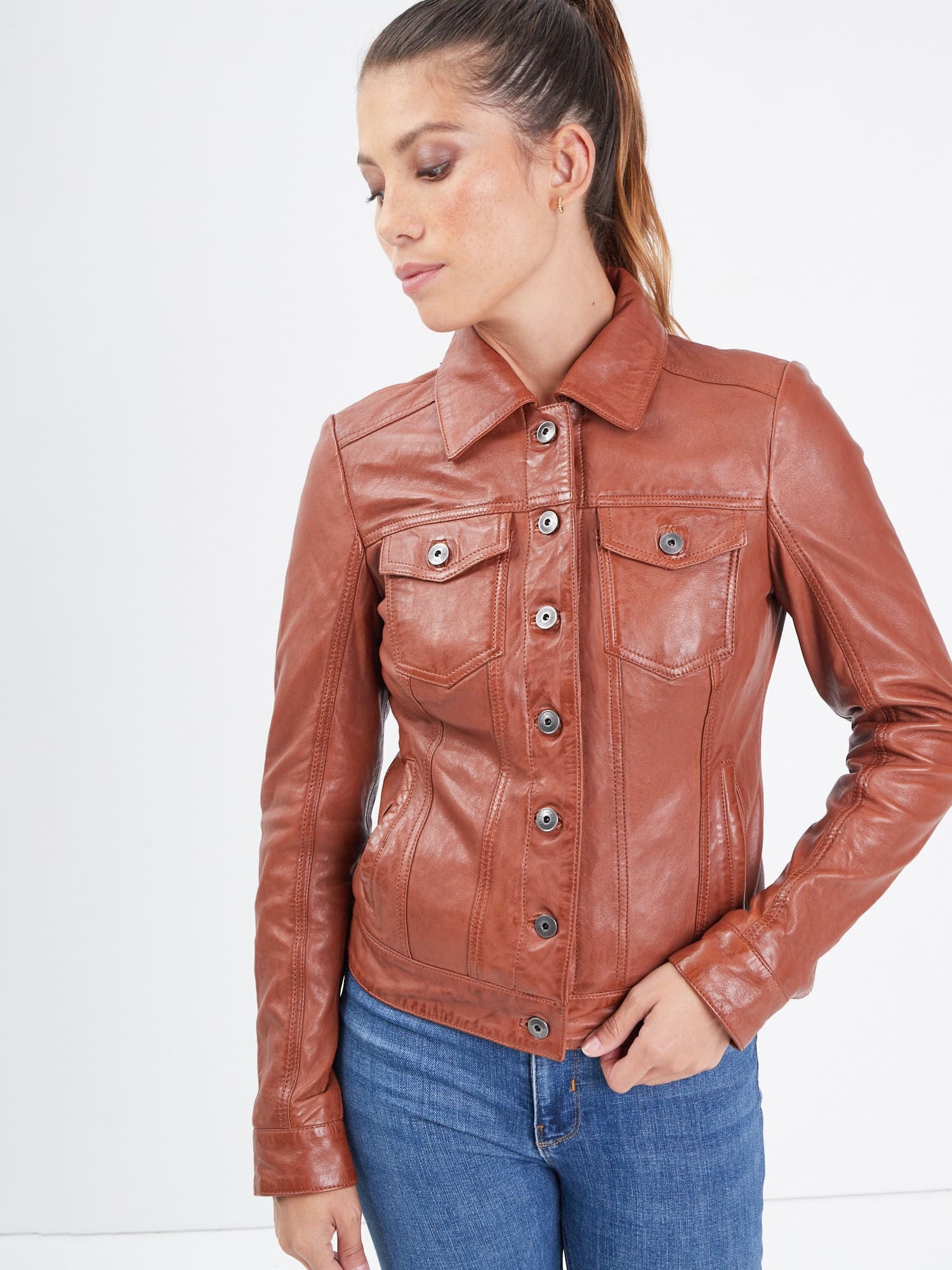 Janila - Blouson cuir femme - Accueil