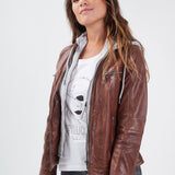 Silene + hood - Blouson cuir femme - Accueil