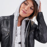 Silene + hood - Blouson cuir femme - Accueil