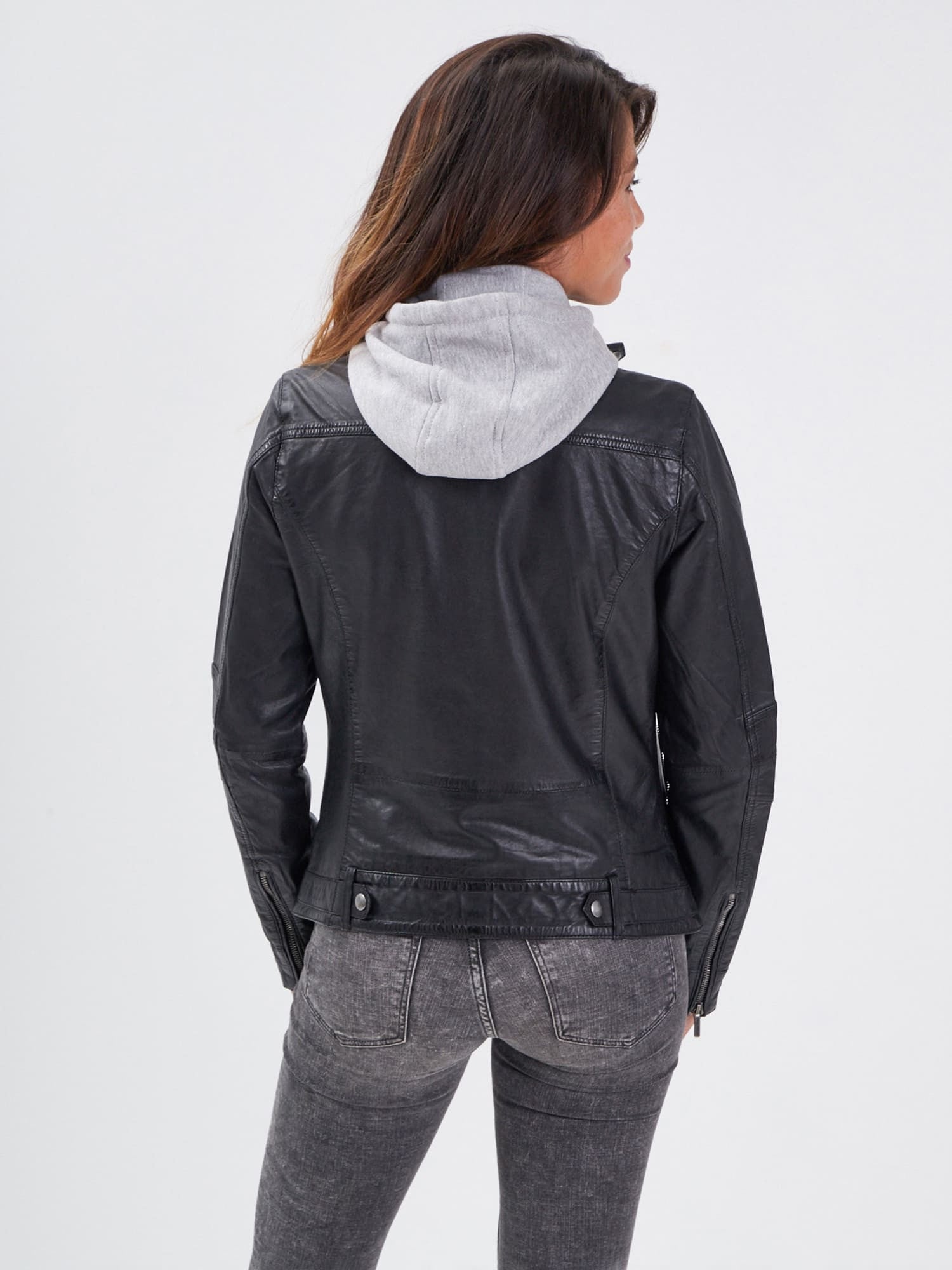 Silene + hood - Blouson cuir femme - Accueil