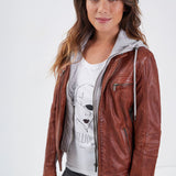 Silene + hood - Blouson cuir femme - Accueil