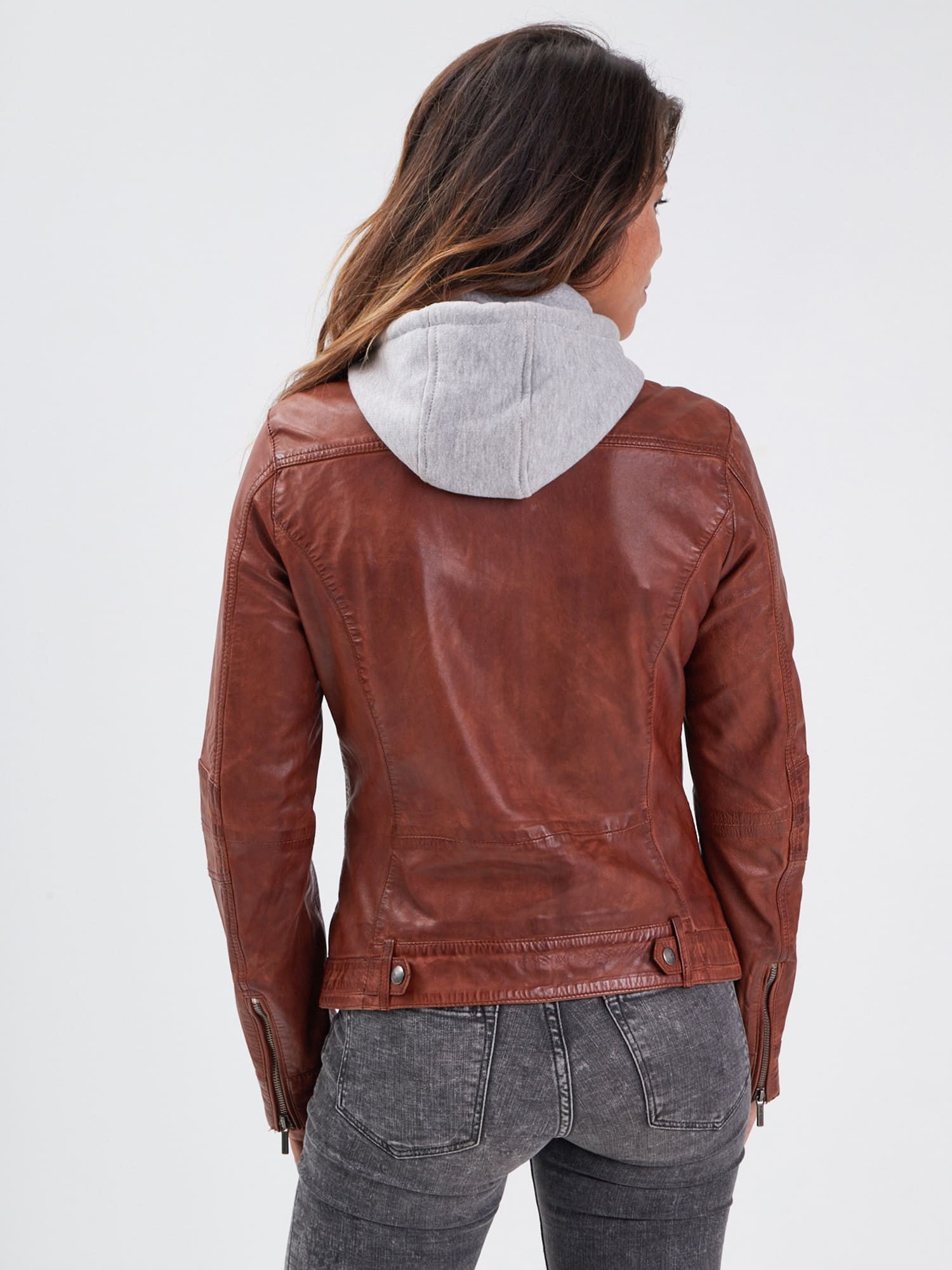 Silene + hood - Blouson cuir femme - Accueil