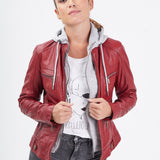 Silene + hood - Blouson cuir femme - Accueil