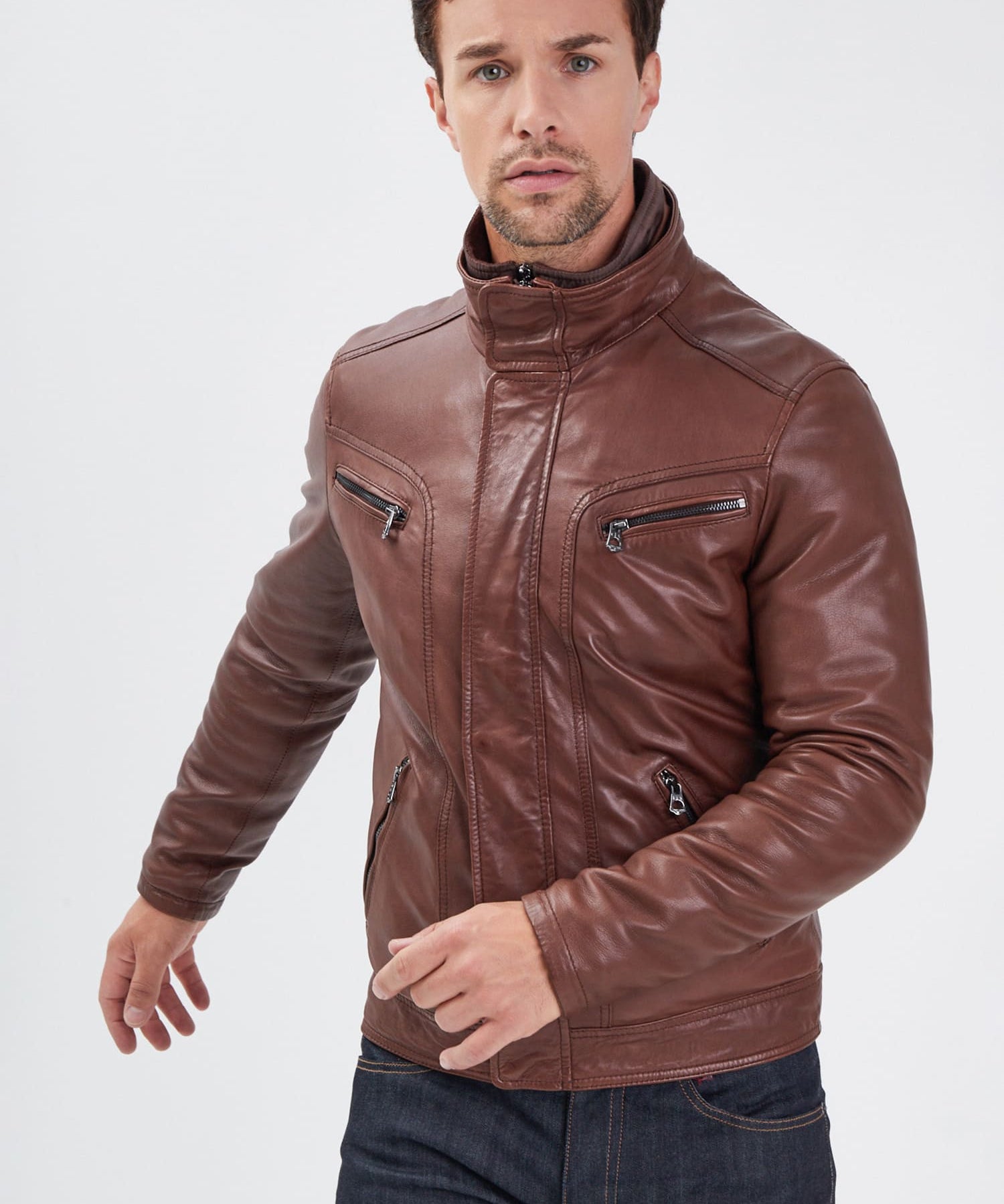 Falconero+ic - Blouson cuir homme - Homme