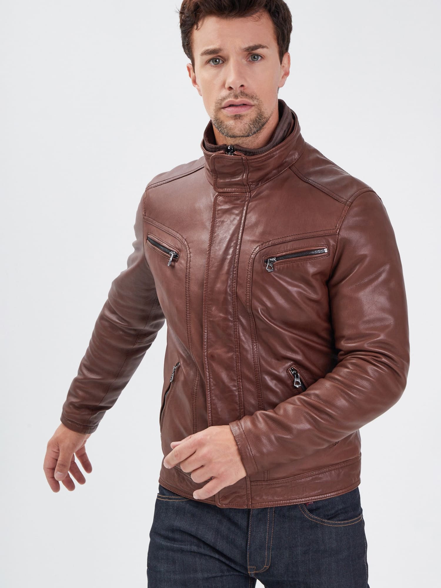 Falconero+ic - Blouson cuir homme - Homme