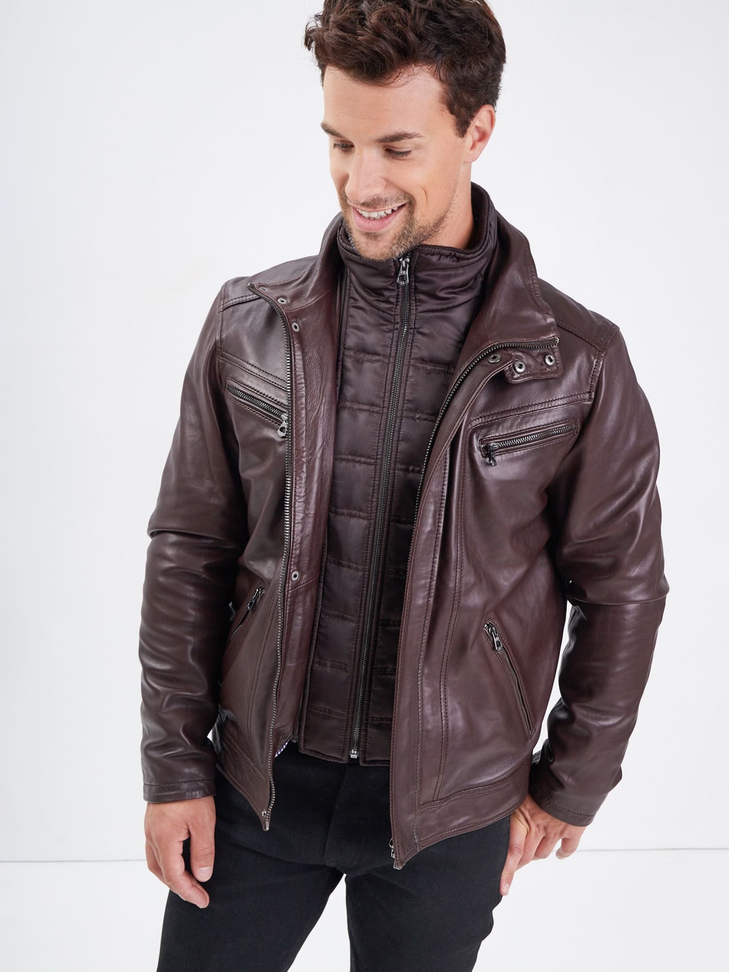 Falconero+ic - Blouson cuir homme - Homme