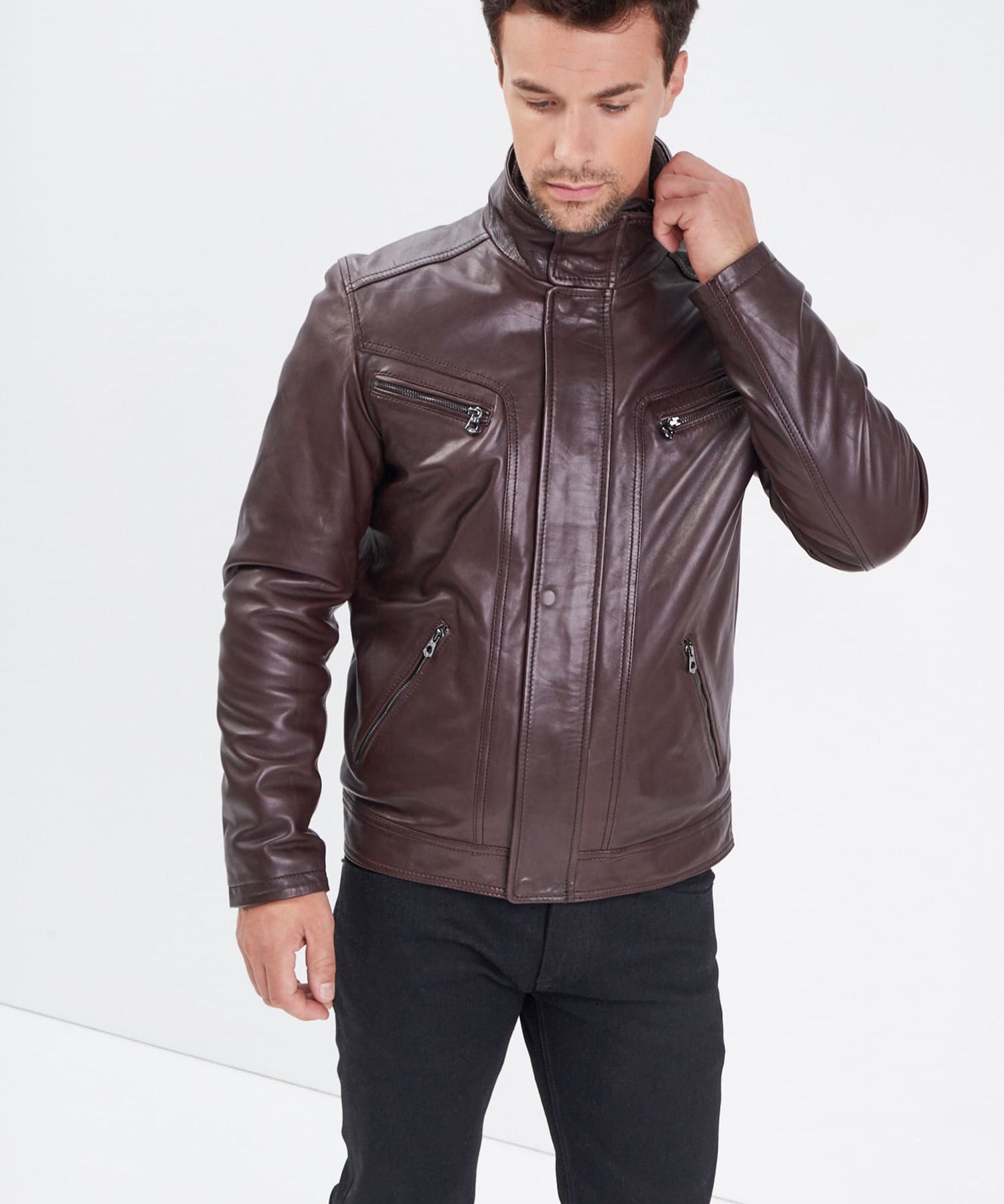 Falconero+ic - Blouson cuir homme - Homme