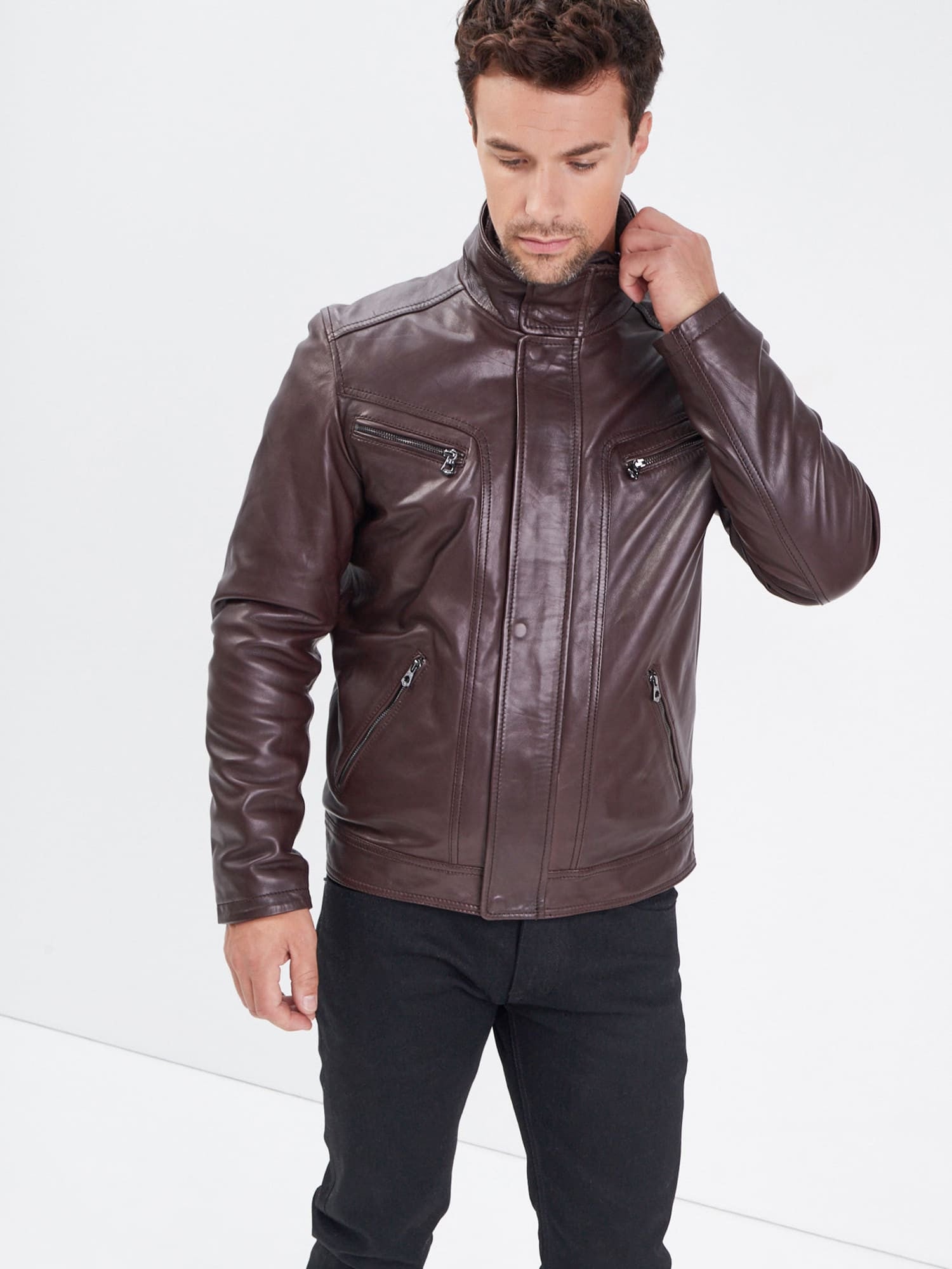 Falconero+ic - Blouson cuir homme - Homme