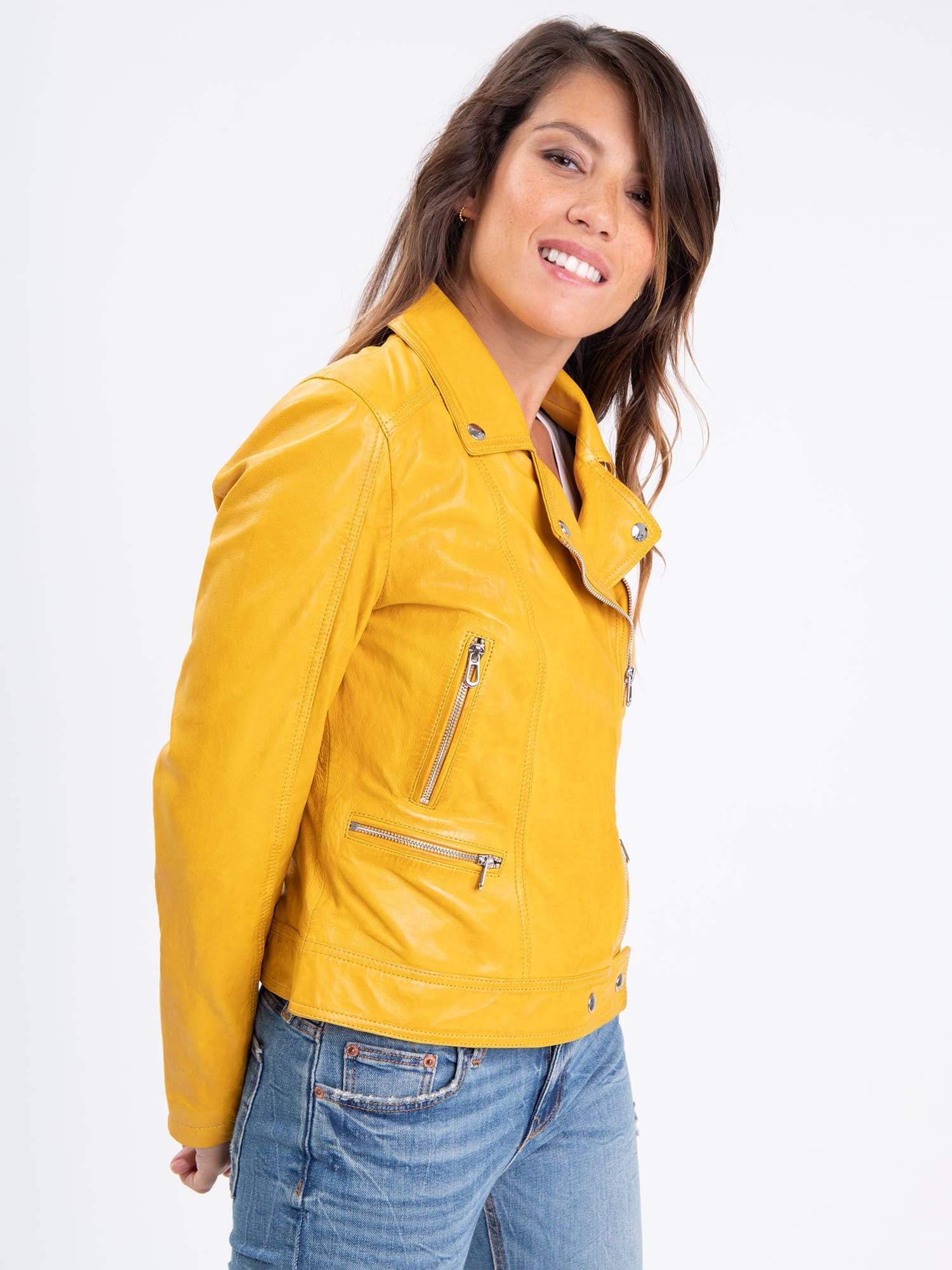 Panila - Blouson cuir femme - Accueil